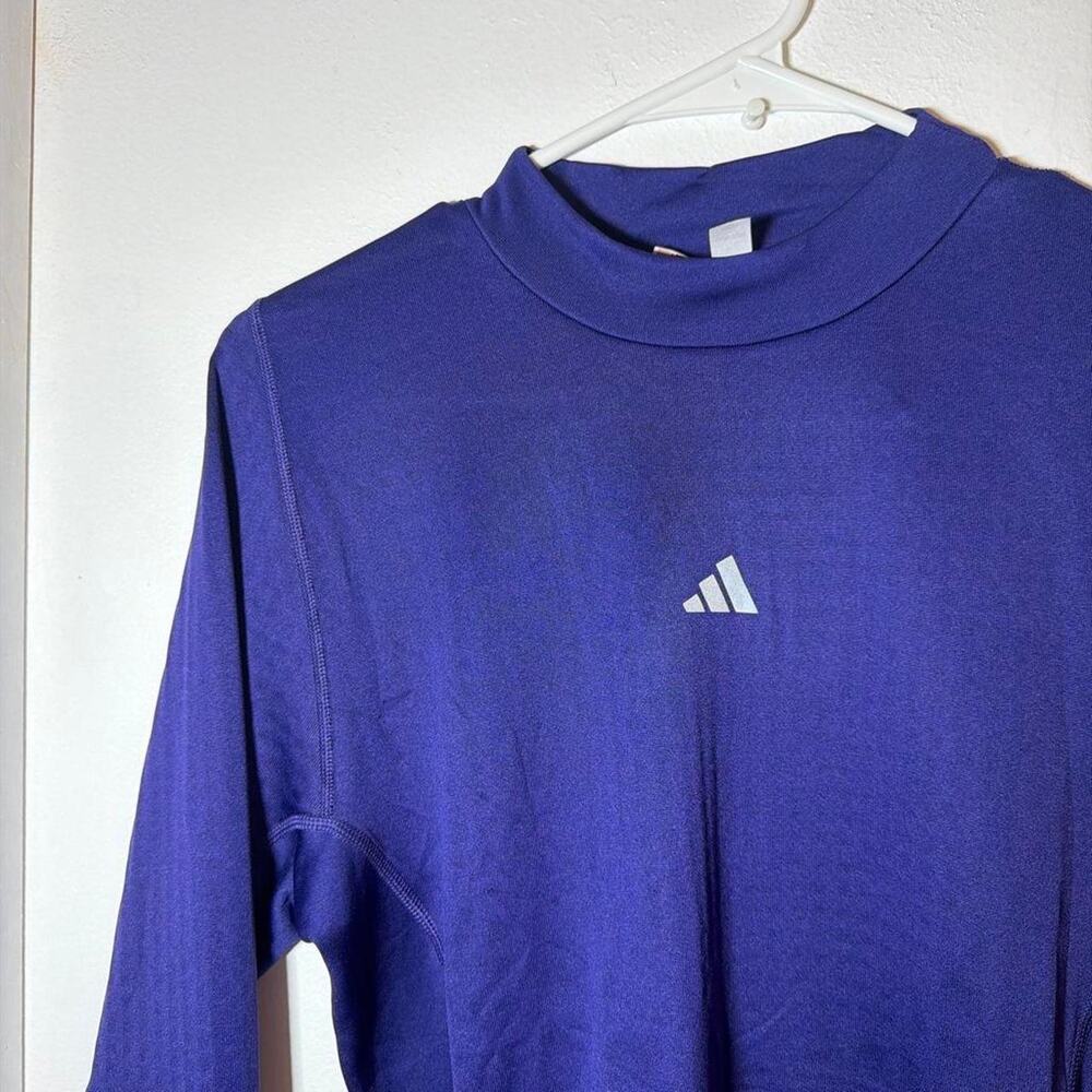 Adidas purple long sleeve t shirt